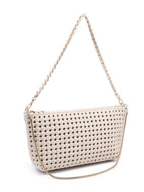 Cream Sol & Selene Eclipse Clutch Purse Neoprene Clutch